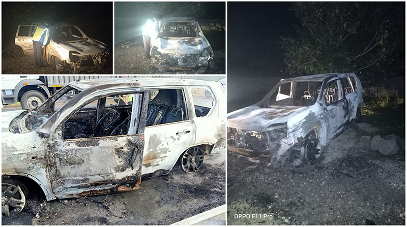 Nissan X-Trail Terbakar