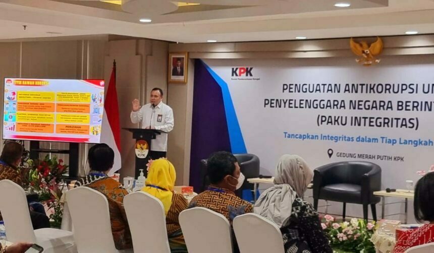 Foto Ketua Komisi Pemberantasan Korupsi (KPK) Firli Bahuri pada Penguatan Antikorupsi untuk Penyelenggara Negara Berintegritas (PAKU Integritas) [Istimewa]