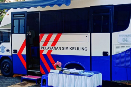 Foto Mobil Layanan SIM Keliling (Simling).