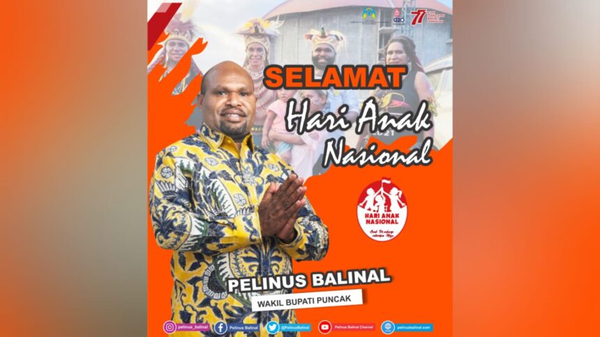 Wakil Bupati Kabupaten Puncak Pelinus Balinal.