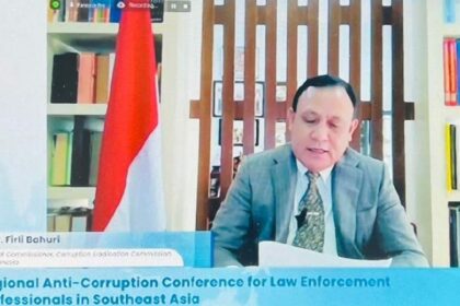 Ketua KPK Firli Bahuri pada Forum Regional Antikorupsi Asia 2022.