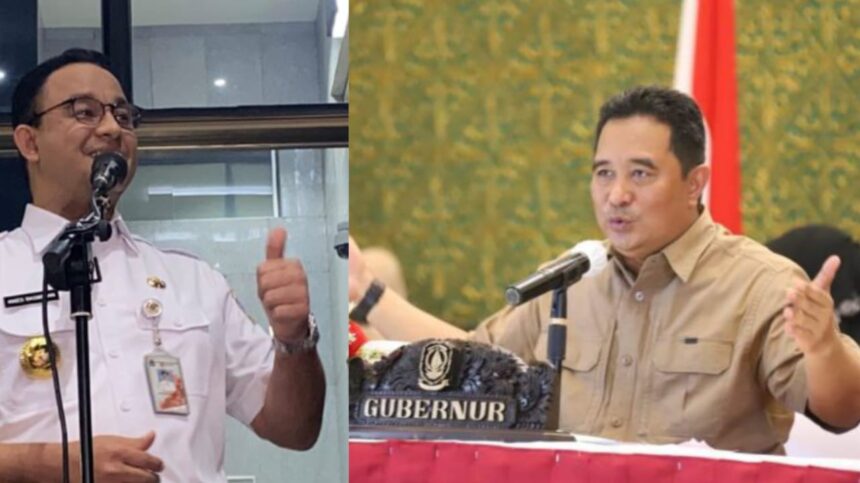 Kolase Gubernur DKI Jakarta Anies Baswedan dan Bahtiar