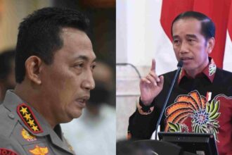 Gaya Hidup Polisi, Kolase Foto Kapolri vs Jokowi
