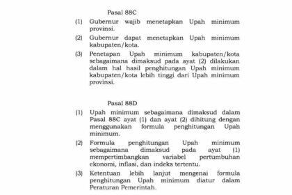 6 Pasal Perppu Cipta Kerja