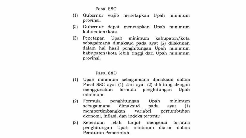 6 Pasal Perppu Cipta Kerja