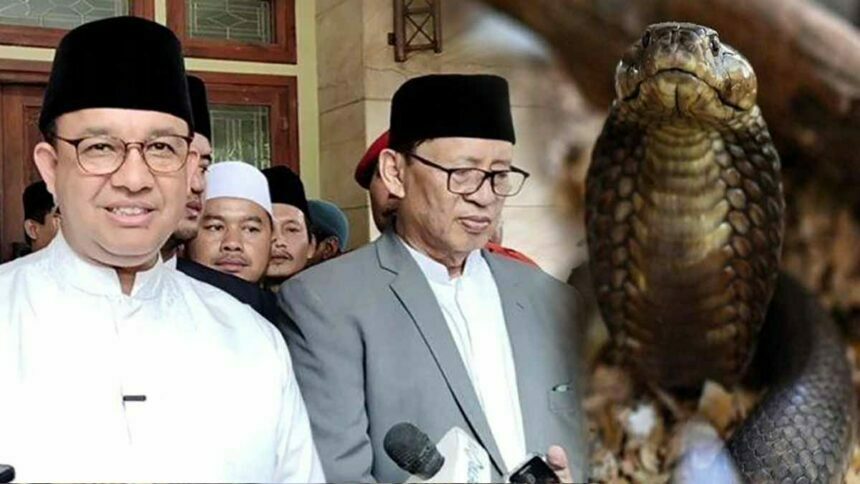 Foto Anies Baswedan saat berkunjung ke kediaman eks. Gubernur Banten, Wahidin Halim di Tangerang