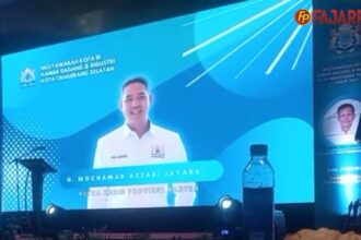 Mukota III KADIN Kota Tangerang Selatan Tahun 2023 - Sambutan Ketua Kandin Banten (Sumber: Kanal Fajarpos TV)