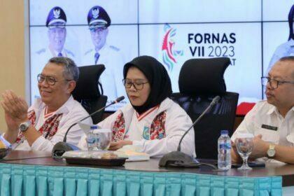 Benyamin Davnie pada Pelepasan 258 Kontingen Kormi Tangsel untuk Berlaga di Ajang Fornas ke-VII 2023 di Jawa Barat