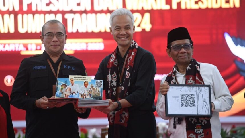 Pendaftaran Ganjar dan Mahfud MD