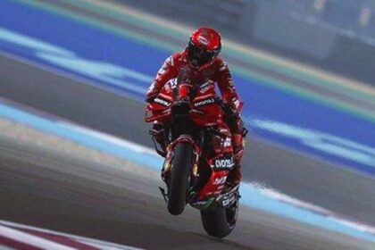 Pecco Bagnaia di Sprint Race MotoGP Qatar