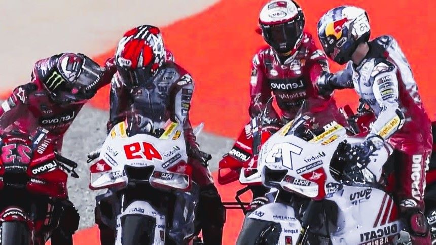Pembalap Gresini Racing, Fabio Di Giannantonio di MotoGP Qatar 2023