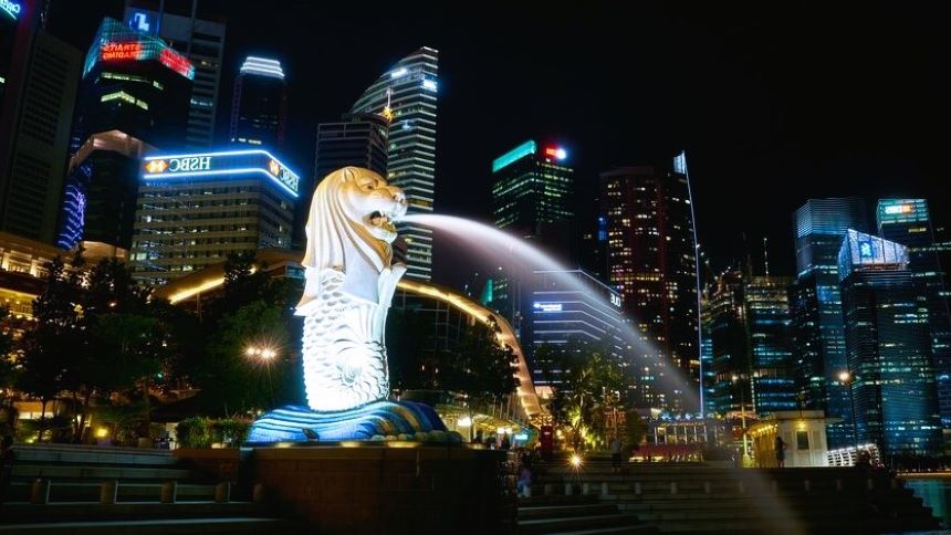 Taman Merlion (Air mancur Singa di Singapura)