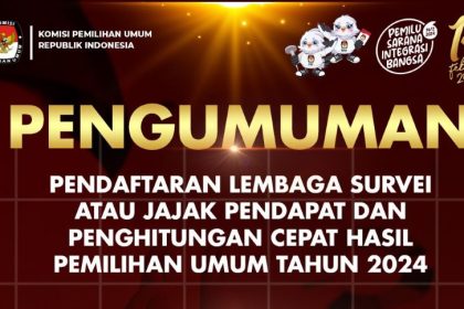 Lembaga Survei dan Jajak Pendapat Pemilu Tahun 2024 (Sumber: KPU RI).