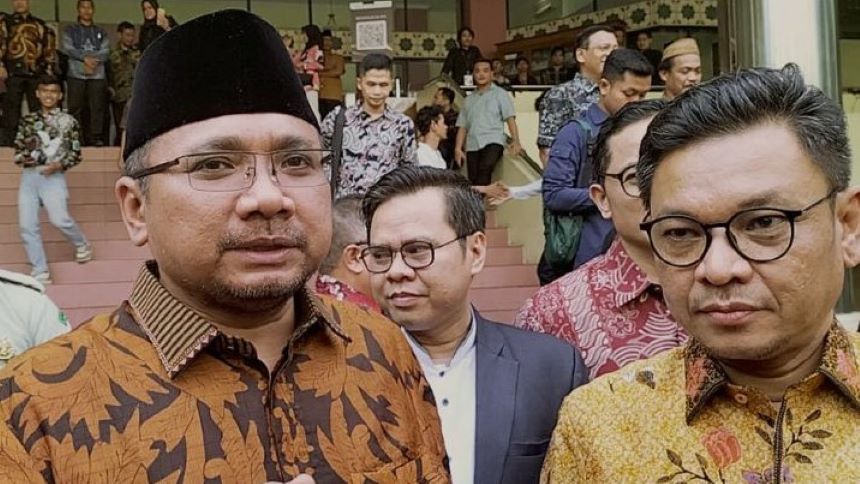 Menteri Agama (Menag) Yaqut Cholil Qoumas saat Berkunjung ke UIN Jakarta