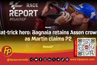 Hat-Trick Hero: Bagnaia Retains Assen Crown as Martin Claims P2 (MotoGP Assen 2024)
