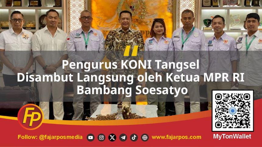 Pengurus Komite Olahraga Nasional Indonesia (KONI) Tangerang Selatan Disambut Langsung oleh Ketua MPR RI Bambang Soesatyo