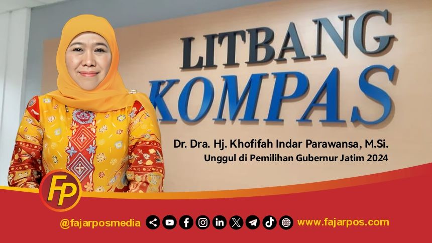 Dr. Dra. Hj. Khofifah Indar Parawansa, M.Si. Unggul di Pemilihan Gubernur Jatim 2024