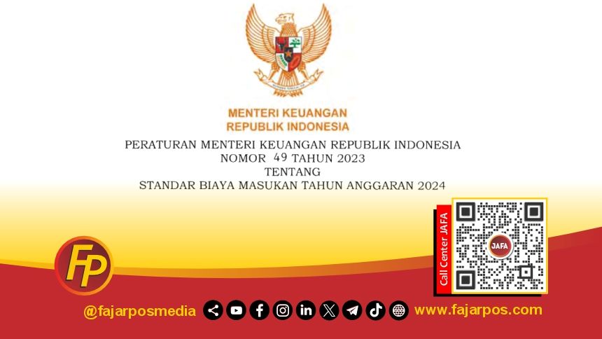 Salinan Peraturan Menteri Keuangan Nomor 49 Tahun 2023 tentang Standar Biaya Masukan Tahun Anggaran 2024