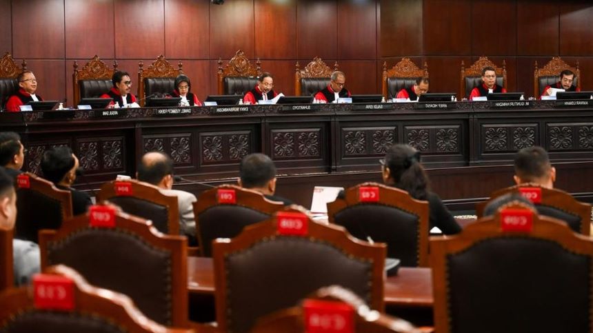 Foto: Sidang Putusan Mahkamah Konstitusi Republik Indonesia (MK RI) Uji Materi Undang-undang Pilkada