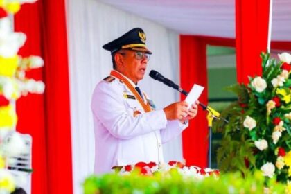 Wali Kota Tangerang Selatan, Benyamin Davnie pada Peringatan HUT ke-79 RI