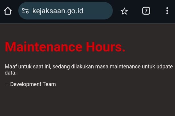 Situs resmi Kejaksaan Agung