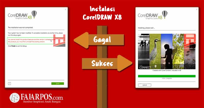 Install Corel X8 Gagal Sampai Sukses