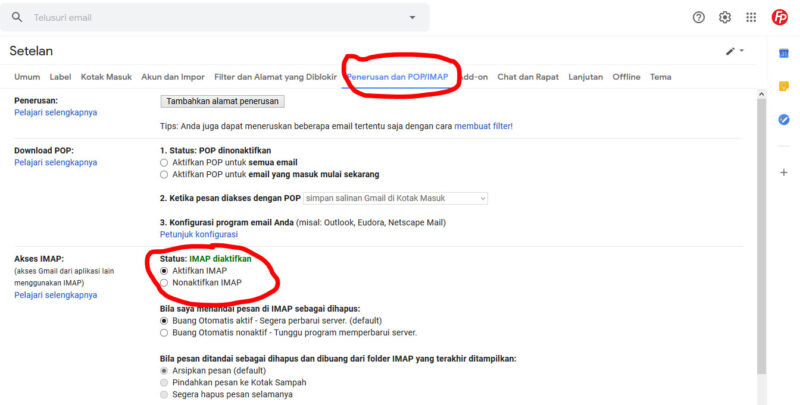 Manual Setting POP/IMAP