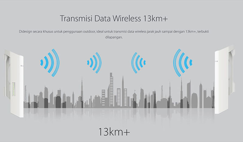 TP-LINK Wireless Outdoor WiFi CPE 2.4Ghz 300Mbps 12dBi - CPE220 - White